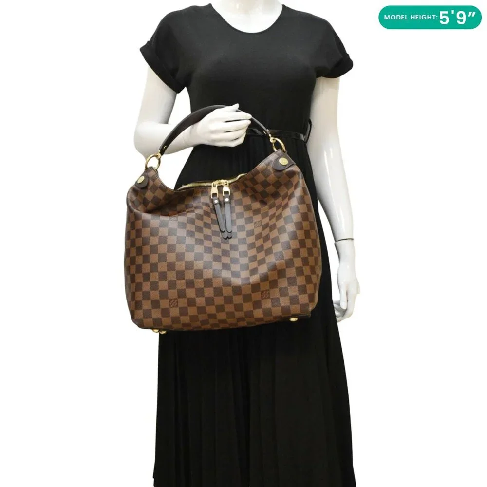 Louis Vuitton  Duomo Damier Ebene Hobo Bag Brown - Picture 2 of 12